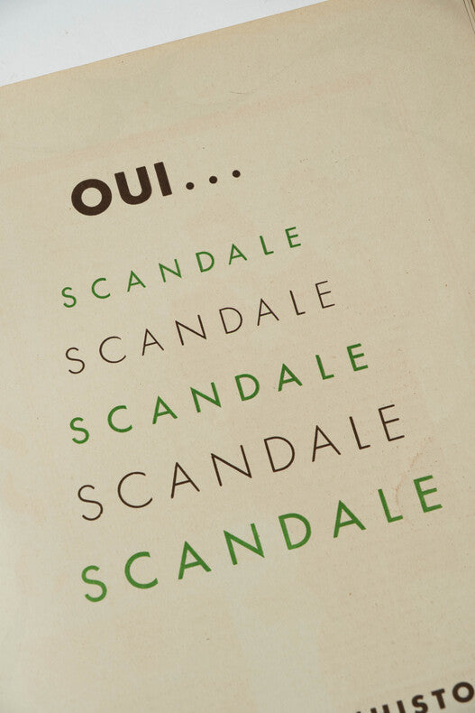 Scandale — Dossier de presse original dédicacé · René Le Hénaff · Paul Meurisse · Odette Joyeux · Philippe Lemaire · 1948