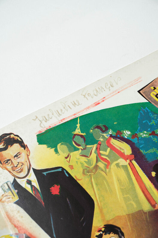 Mademoiselle de Paris — Dossier de presse original dédicacé · Walter Kapps · Jacqueline François · Jean-Pierre Aumont · Capucine · 1955