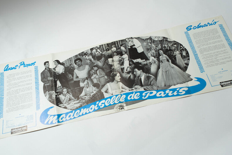 Mademoiselle de Paris — Dossier de presse original dédicacé · Walter Kapps · Jacqueline François · Jean-Pierre Aumont · Capucine · 1955