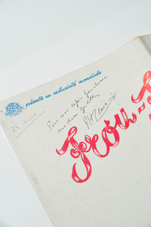 Frou-Frou — Dossier de presse original dédicacé · Augusto Genina · Brenot · Dany Robin · Louis de Funès · Mylène Demongeot · 1955