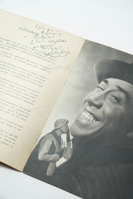 Casimir — Dossier de presse original dédicacé · Richard Pottier · Fernandel · Germaine Montero · Bernard Lajarrige · 1950