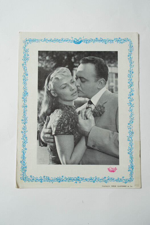 Mimi Pinson — Dossier de presse original · Robert Darène · Couverture Raymond Peynet · Dédicace du réalisateur · Films Fernand Rivers, 1957