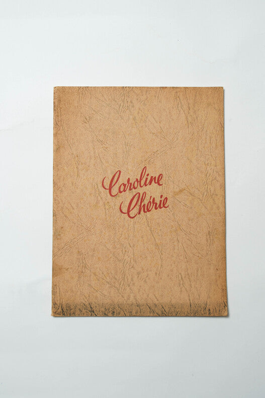 Caroline Chérie — Dossier de presse original · Richard Pottier · Martine Carol · Illustrations Guy-Gérard Noël · Scénario Anouilh & Audiard · Films Cinéphic-Gaumont, 1951