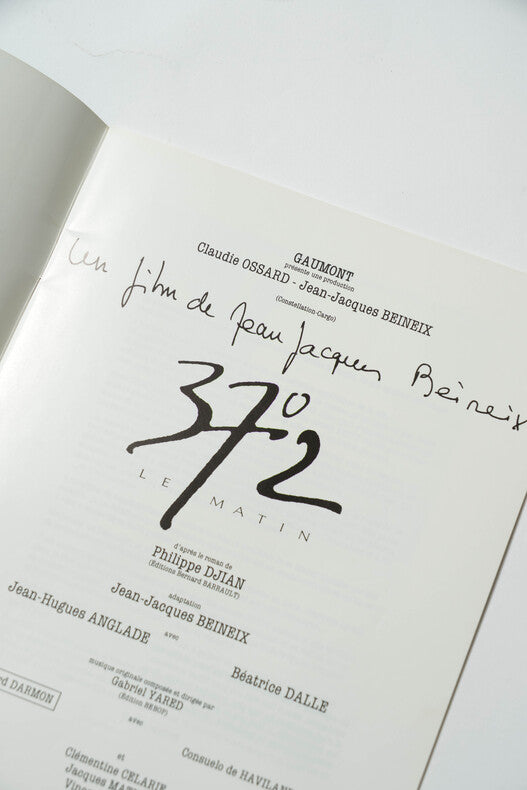 37°2 le Matin — Dossier de presse original · Jean-Jacques Beineix · Béatrice Dalle · Jean-Hugues Anglade · Gaumont, 1986