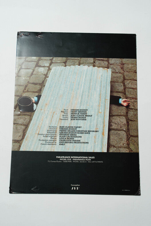 Pinot Simple Flic — Dossier de presse original + faux journal de sortie · Gérard Jugnot · Couverture Patrick Claeys · Parafrance, 1984
