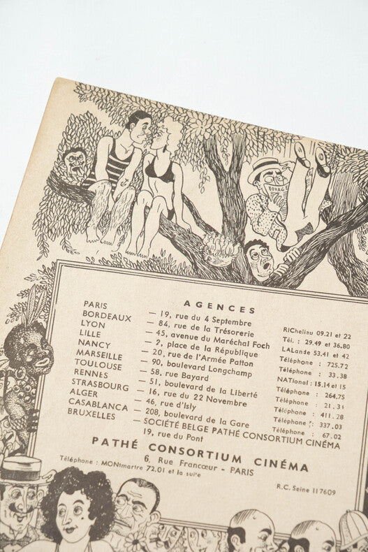 Voyage Surprise — Dossier de presse original · Pierre Prévert · Jacques Prévert · Couverture Albert Dubout · Martine Carol · Pathé Consortium Cinéma, 1947