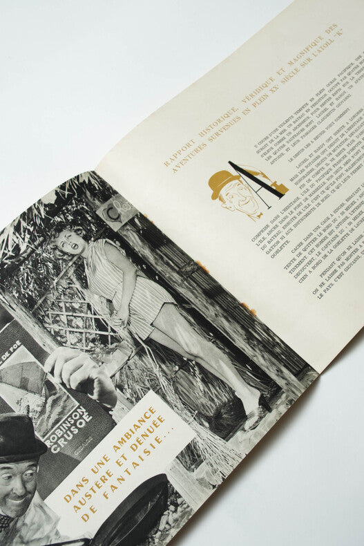 Atoll K — Dossier de presse original · Léo Joannon · Stan Laurel & Oliver Hardy · Couverture lithographique · Franco London Film, 1951