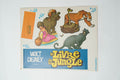 Le Livre de la Jungle — PLV originale Walt Disney · 7 figurines en carton à suspendre · Rotair / Walt Disney Productions, 1967