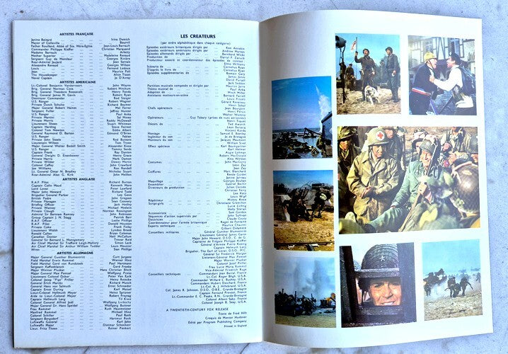 Le Jour le Plus Long — Dossier de presse original · Zanuck, Annakin, Marton, Wicki · Burton, Connery, Wayne, Fonda, Mitchum & al. · Twentieth Century Fox, 1962