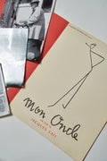 Mon Oncle — Dossier de presse original · 3 photographies argentiques · Jacques Tati · Conçu et illustré par Pierre Étaix · Specta Films, 1958