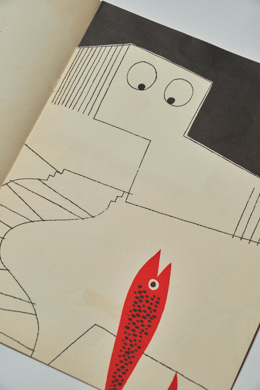 Mon Oncle — Dossier de presse original · 3 photographies argentiques · Jacques Tati · Conçu et illustré par Pierre Étaix · Specta Films, 1958