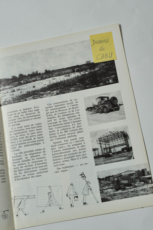 PlayTime — Dossier de presse original · Jacques Tati · Dessins de Cabu · Dargaud, 1967