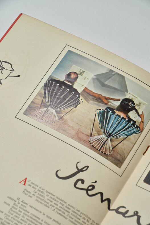 Mon Oncle — Dossier de presse original · Dédicace autographe signée de Pierre Étaix · Jacques Tati · Conçu et illustré par Pierre Étaix · Specta Films, 1958