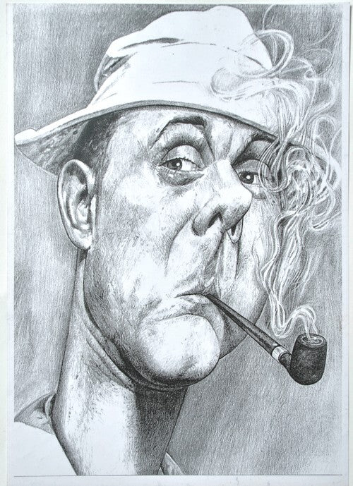 My Uncle / Mon Oncle — Dossier de presse américain original · Jacques Tati · Couverture Pierre Étaix · Caricature de Tati · Continental Distributing / Life Magazine, 1958