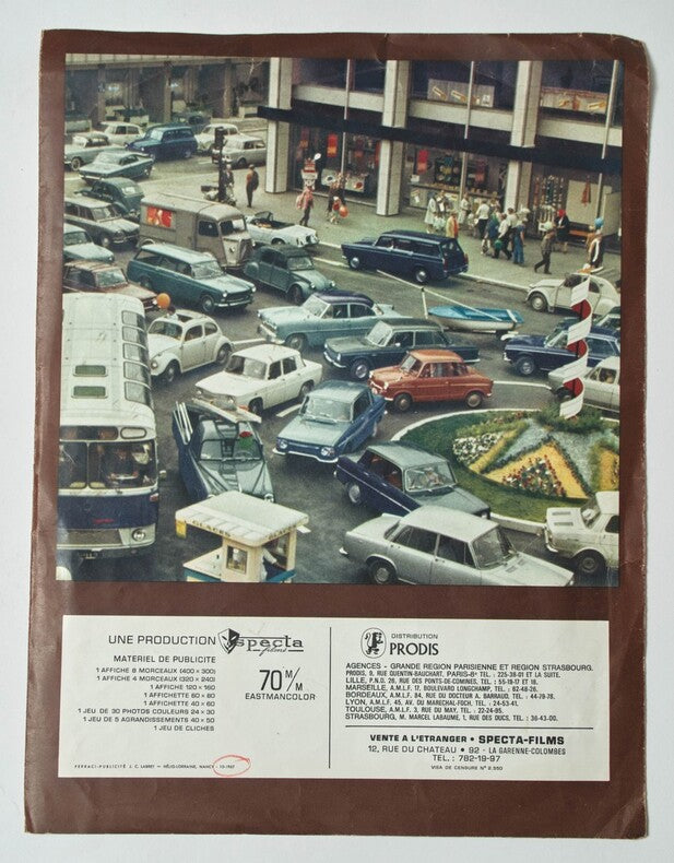 PlayTime — Dossier de presse dépliant original · Jacques Tati · Production Specta / Prodis, 1967