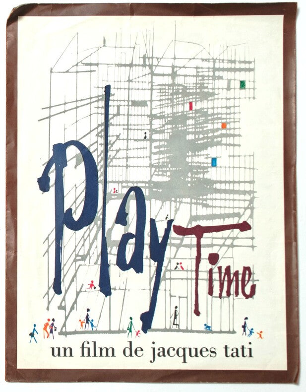 PlayTime — Dossier de presse dépliant original · Jacques Tati · Production Specta / Prodis, 1967