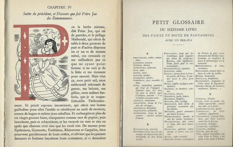 Le Sixiesme Livre des Haultz Faitz de Pantagruel — Pastiche de Rabelais par Fernand Fleuret · Illustrations de Lucien Boucher · Tirage hors commerce · Maison Moët & Chandon, 1933