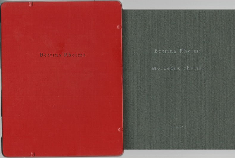 Morceaux Choisis — Bettina Rheims · Boîtier métal rouge · First Edition · Steidl, 2002