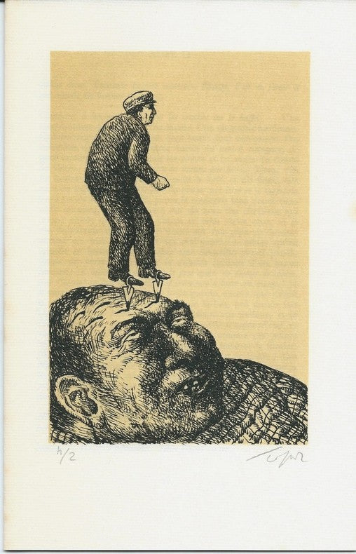 Le Baladin du Monde Occidental — J.M. Synge · 4 lithographies originales signées de Topor · Hors commerce H/2 · Dédicace du traducteur · La Délirante, 1974