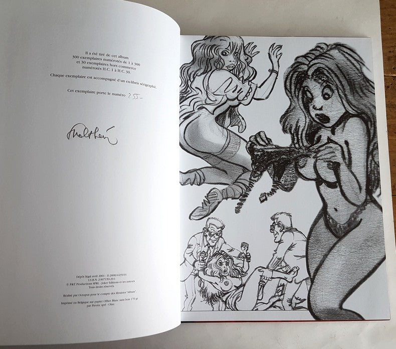 Johanna — Intégrale des 2 tomes · Tirage de tête n°255/330 · Signé Walthéry + ex-libris · Librairies Album, 2001