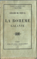 La Bohème Galante — Gérard de Nerval · Édition originale broché · Michel Lévy Frères, Paris, 1855