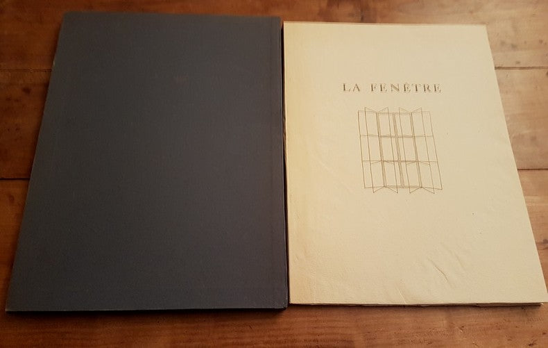 La Fenêtre — Francis Ponge · 2 pointes sèches de Charbonnier · N° 74/66 sur Rives · Édition originale · John Devoluy, 1955