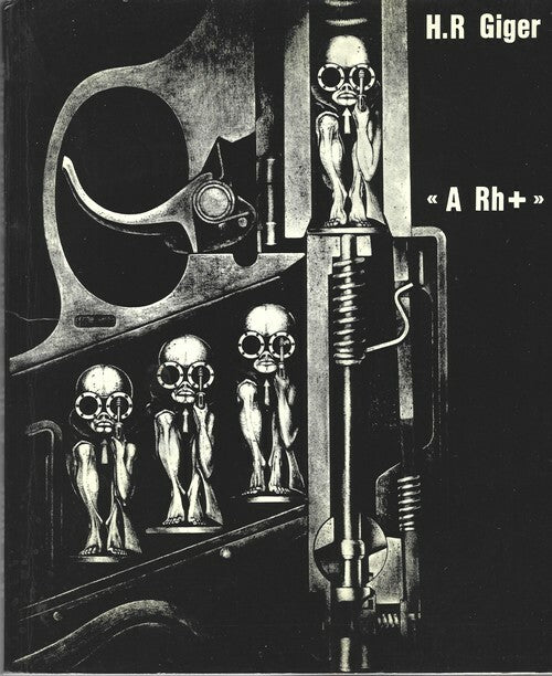 A Rh+ — H.R. Giger · Premier livre de l'artiste · Édition originale à tirage limité · Walter Zürcher Verlag, Zürich, 1971