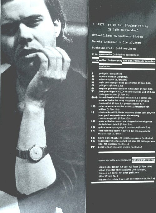 A Rh+ — H.R. Giger · Premier livre de l'artiste · Édition originale à tirage limité · Walter Zürcher Verlag, Zürich, 1971