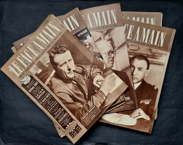 Pedigree — Georges Simenon · Publication en pré-originale · 32 numéros de l'hebdomadaire belge "Le Face à Main" · 1946-1947 · De toute rareté
