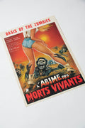 L'Abîme des Morts Vivants — Affichette originale d'exploitation · Jesús Franco · Eurocine, 1982