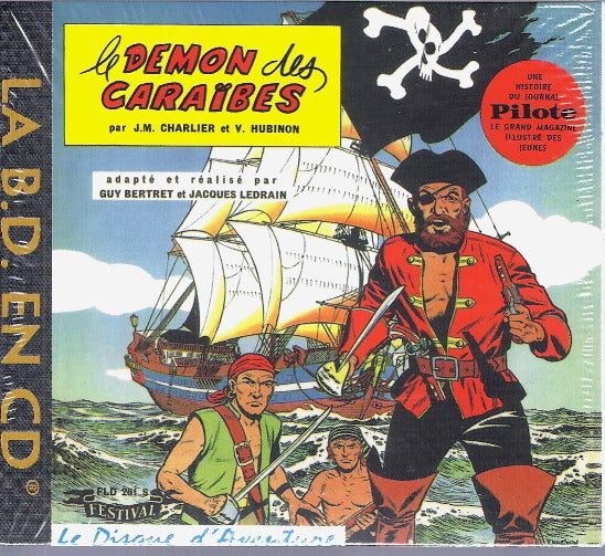 Barbe-Rouge : Le Démon des Caraïbes — CD digipack · Feuilleton audio · Réédition remastérisée · Big Beat Records / Dargaud