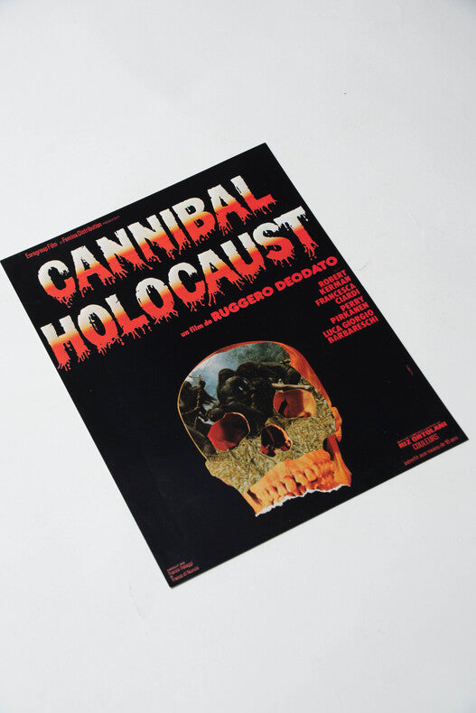 Cannibal Holocaust — Affichette originale d'exploitation · Ruggero Deodato · Eurogroup Film / Femina Distribution, 1980