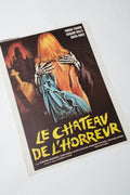 Le Château de l'Horreur — Affichette originale d'exploitation · Robert Oliver · Illustration Aller · Telemondial, 1974