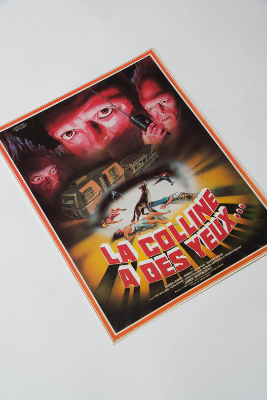 La Colline a des Yeux — Affichette originale d'exploitation · Wes Craven · Peter Locke, 1977