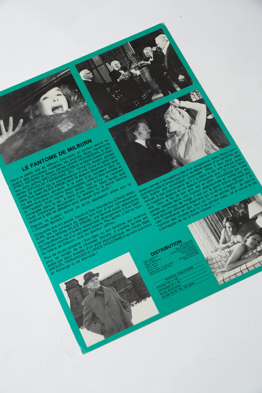 Le Fantôme de Milburn — Affichette originale d'exploitation · John Irvin · Fred Astaire · Sélection Avoriaz 1982 · CIC, 1981