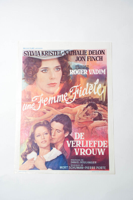 Une Femme Fidèle — Affiche originale belge d'exploitation · Roger Vadim · Sylvia Kristel · Belga Films, 1976