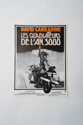 Les Gladiateurs de l'An 3000 — Affichette originale d'exploitation · Arkush & Suso · David Carradine · Parafrance, 1978