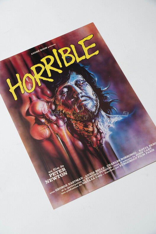 Horrible — Affichette originale d'exploitation · Joe D'Amato alias Peter Newton · André Koob, 1981