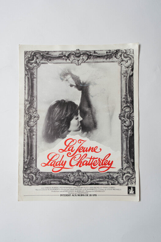 La Jeune Lady Chatterley — Affichette originale d'exploitation · Alan Roberts · Parafrance, 1976