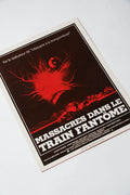 Massacres dans le Train Fantôme — Affichette originale d'exploitation · Tobe Hooper · CIC, 1981