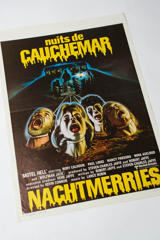 Nuits de Cauchemar — Affiche originale belge d'exploitation · Kevin Connor · United Artists, 1980