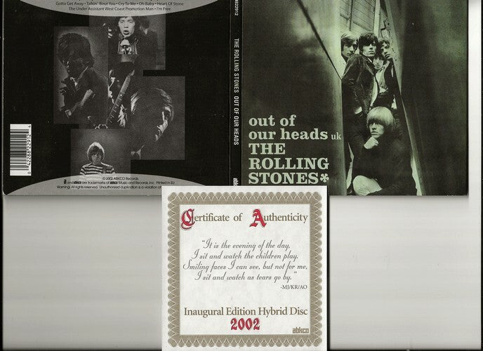 Out of Our Heads — The Rolling Stones · SACD-CD Digipack Hybride remastérisé · ABKCO Remastered Series, 2002