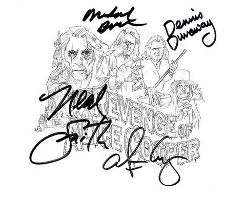 The Revenge of Alice Cooper — CD Digipack collector limité · Carton de dédicace signé par les 4 membres · EarMusic Records, 2025