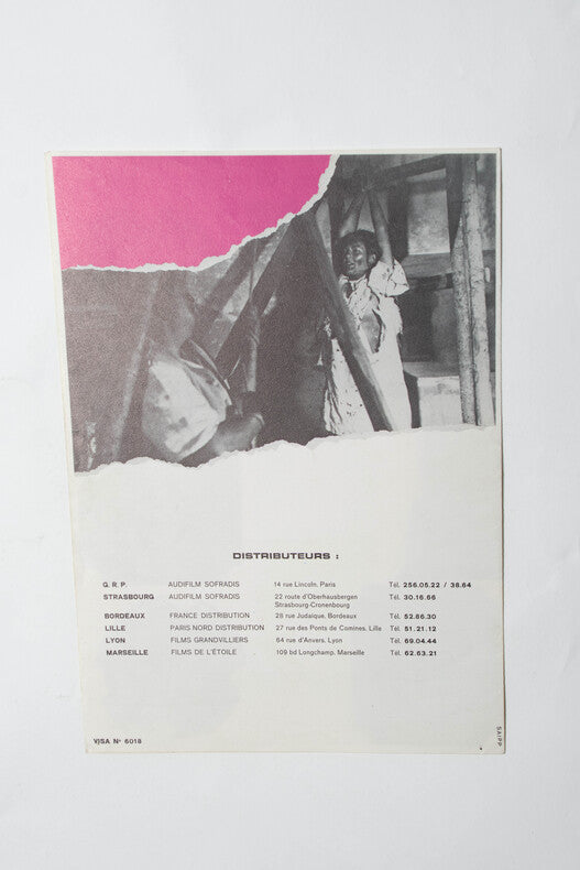 La Torture — Dépliant original d'exploitation · Adrian Hoven · Suite de La Marque du Diable · AudiFilm, 1973