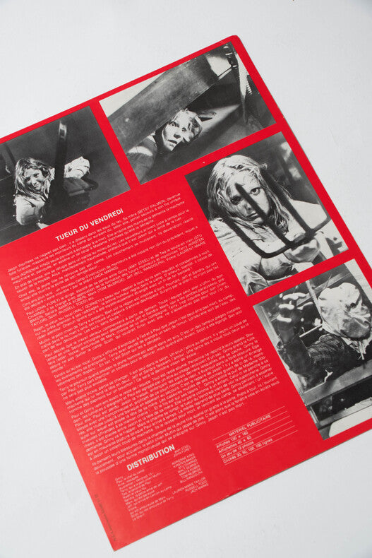 Vendredi 13 - Chapitre 2 — Affichette originale d'exploitation · Steve Miner · Sélection Avoriaz 1982 · CIC, 1981