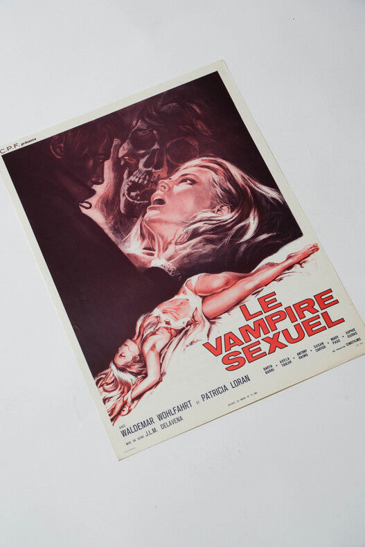 Le Vampire Sexuel — Affichette originale d'exploitation · José Luis Merino · C.P.F Films, 1971