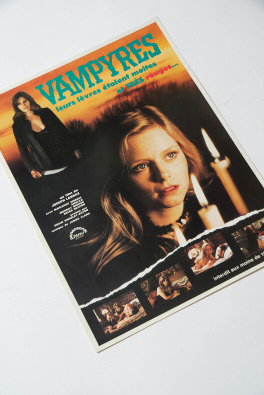 Vampyres — Affichette originale d'exploitation · José Ramón Larraz (Joseph Larraz) · Sélection Avoriaz 1976 · Panoceanic Films, 1974