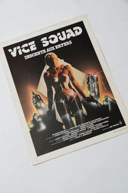 Vice Squad - Descente aux Enfers — Affichette originale d'exploitation · Gary Sherman · SN.Prodis, 1982